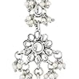Ethnic Silver Oxidised Maang Tikka for women and Girls (T2872OX)-image-65