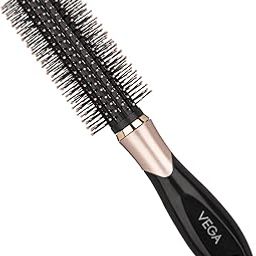 Vega Round Hair Brush for Men and Women | Reduces Snags, Detangle and Tangles| Add Volume to Hair| All Hair Types, (E34-RB)-17