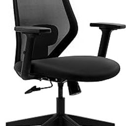 Frido Glide Ergonomic Office Chair with Height Adjustable Lumbar Support | Breathable Mesh Back | 2D Adjustable Armrests | Home & Work Desk Chair for Long Sitting Hours | 100 kg Capacity | Black |-image-26