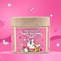 Puddles Organic Kids Body Butter Cream (50g) | Unicorn Magic - Age 2-12 Years | Cosmos Organic Certified | Almond Oil, Natural Butters, Flower Extracts | Deep Hydration & Nourishment-image-37