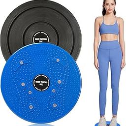 Drumstone (𝗦𝗽𝗲𝗰𝗶𝗮𝗹 𝟭𝟬 𝗬𝗲𝗮𝗿𝘀 𝗪𝗮𝗿𝗿𝗮𝗻𝘁𝘆) Adjustable Twist Disc for Waist Slimming, Core Strength Trainer for Home Gym, Anti-Slip Pedals, Compact & Lightweight Exercise Tool, Ideal for Fat Burn, Balance and Muscle Toning-image-3