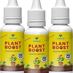 Utkarsh Plant Boost - Liquid Bio Fertilizer, Organic Growth Booster for Faster, Healthier Home Garden Plants, Ideal for Vegetables, Flowers, Herbs & Promotes Healthy Roots (Pack of 3 of 50 ml)-image-57