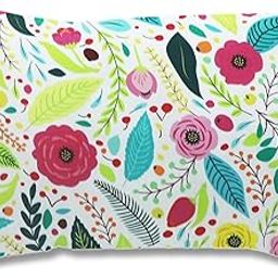 KRADYL KROFT Toddler Pillow with 100% Cotton Removable Cover - 20 X 15 Inches | Children Pillows | Baby Pillows - Umame Floral-image-63