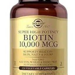 Solgar Super High Potency Biotin, 120 Vegetable Capsules – Supports Healthy Hair, Skin & Nails, Non-GMO, Gluten-Free-image-13