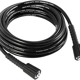 CHAHAR POWER TOOLS- High Pressure Washer Rubber Hose Pipe 8 M Upto 2750 PSI Heavy Duty Black Molded Pipe Compatible With Cazar, Ballorex, JPT, STARQ, REQTECH Pressure Washer-picture-1