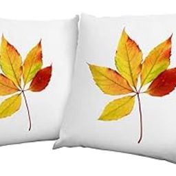 Leaf Theme Cushion Cover (12x12 Inches)(Pack of 2)-image-45