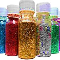Mallexo Sparkle Dry Glitter for Craft Work Pack of 6 Glitter Powder for Art and Craft, Multicolor Glitter Dust for Art and Craft Each 15g - DIY Creative Product-picture-11