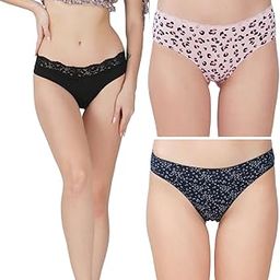 Women?s Premium Cotton Panties | Antimicrobial & Breathable | Everyday Comfort with Amazing Fit | Soft Fabric Innerwear for All-Day Freshness & Hygiene | Bikini | Pack of 3 |-image-41