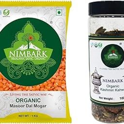 NIMBARK Masoor Dal Mogar | Best Red Lentils | 1kg + Kashmiri Kahwa Tea - 100g | Traditional Herbal Blend for Relaxation-3