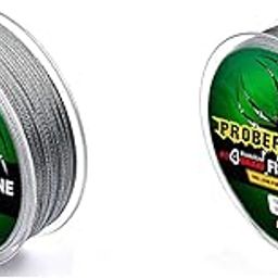 Zorbes® 2 Pcs 100M Colorful PE Braided Fishing Line, 4 Strands, 0.36mm 50LB, Durable Monofilament Wire, Strong Knot, Low Stretch, Smooth Casting, Angling Accessory for Big Fish India-10
