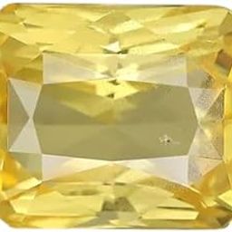 Ceylon Yellow Sapphire Radiant Shape 6.25 Carat Natural Original Certified Gemstone Pukhraj Ratna September Birthstone Pushparagam For Astrology, Ring, Pendant येलो सफायर स्टोन-image-21