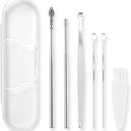 Zabb TOMAHAWK 6 Pcs Ear Wax Cleaner - Reusable Ear Cleaner Tool Set with Storage Storage Leather Pouch - Ear Wax Remover Tool Kit with Ear Curette Cleaner-image-85