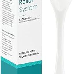 Derma Roller For Hair Growth With 540 | Repairs Damaged Hair, Activates Hair Follicles | Roller for Beard & Hair Growth & Reduces Acne Scars | Safe & Effective to Use for Men & Women (WHITE)-image-66
