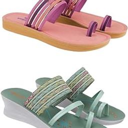 Extra Soft Classic Casual wear with Flexibility Technology Flat Combo for Women's/Girl's(6145+1948)()-image-83