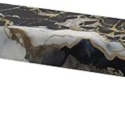 Xorudoydet Black Marble Print Stretch Bench Cover, Stretch Upholstered Bench Slipcover, Removable Bench Protectors Rectangular Bench Cushion Cover for Living Room, Bedroom-image-4