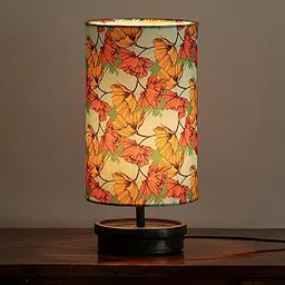 ExclusiveLane 'Autumn Glow' Mango Wooden Table Lamp for Bedroom Living Room Home Decoration & Bedside Lamp Bed Lamps for Side Table Side Lamp for Bed Room (33.8 Cm, Without Bulb, Handcrafted)-picture-44