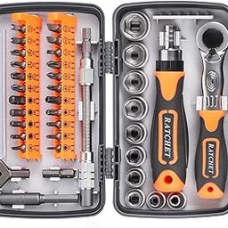 Novo 2025 38pc Precision Ratchet Screwdriver Bit Set Magnetic Screwdrivers Kit Electronics Repair Tool Kit with Flexible Shaft Extension Rod for Phone Laptop (NO-2880B)-23