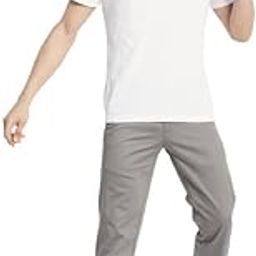 Men Grey Solid Casual Trousers-image-2