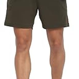 Mens Woven Contrast Belt Shorts-picture-13