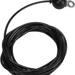 Yuecoom Black Pulley Cable,Fitness Pulley Cable Replacement Cable Machine Accessories Adjustable Pulley Cable for Gym Home Exercise(Four Meters)-image-48
