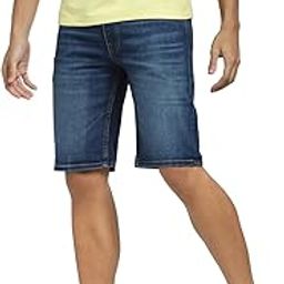 Solid Cotton Slim Fit Men's Casual Shorts-image-34