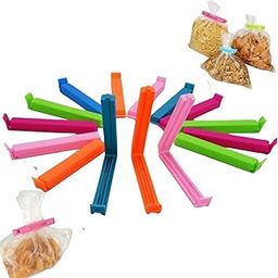 Snack Bag Clip Sealer Set 18 Pcs Multicolour Airtight Food Bag Clips Reusable Kitchen Storage Clips Durable Chip Bag Sealer Moisture Proof Sealing Clamps Multipurpose Bag Clips Snack Seal Sealing-picture-25
