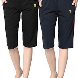 Regular Fit Women Capris(Pack of 2-MACK633383)-image-79