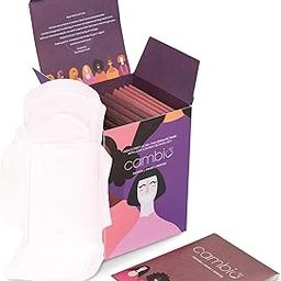 cambio Organic Sanitary Pads For Women L - Pack of 12 with Leak Locker Technology - Medium Absorbency Pads with Disposal Cover - Rash Free - Breathable Ultra Thin Pads (Medium Flow - 280mm)-image-17