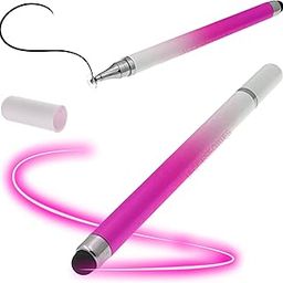 Dual-Sided Universal Stylus Pen Compatible with All Touch Screens Devices, iOS, Android Mobile Phones, Tablets - Pack of 2 (Gradient Pink)-16