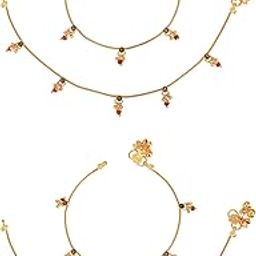 India Traditional Ethnic Fancy Foot Jewellery Anklets-54