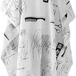 ikis Printed Hair Cutting Sheet Apron Hairdressing Gown Cape Hair Cutting Barber Cloth Salon Accessories-image-2