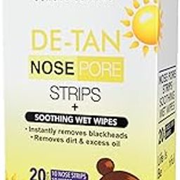 DR.Rashel De-Tan Nose Pore Strips For Pore Cleansing | Deep Cleansing For Instant And Painless Blackheads Removal |Pack of 20(10 Strips & 10 Wipes)-7