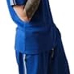 Co-ord Blue Stripe Set Majestic Classic Set Nightwear T-Shirt & Shorts Casual Wear | Night Outfits,-image-78