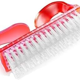 ZAUKY Nail Cleaning Brush, Single-Sided, 8.2 cm, Clear Plastic Handle, Multicolor(1PCS)-image-57