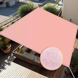 FREDDO Waterproof Sun Shade Sail 4.5 x 10 ft 95% UV Block 270 GSM for Rain Protection, Canopy Cover, Outdoor Patio, Garden, Pergola, Balcony, Tent (Light Pink, Pack of 1 Piece)-image-57