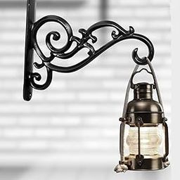 Growfynd Metal Wall Hook Hanging Plant Bracket | Wall Bracket Decorative Straight Plant Hanger for Pots, Bird Feeders, Planters, Lanterns, Cotton, Wind Chimes Indoor Outdoor (Pack of 1)-81