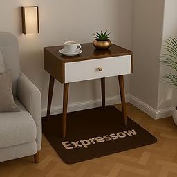 EXPRESSOW ENTERPRISES Wooden Bedside Table for Bedroom, Compact Nightstand with Drawer, Vintage Lamp Table or Storage Table for Bedroom Essentials, Foldable Bedside Cabinet with Wood Legs (Multi)-image-8