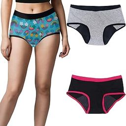 Essentials Period Panties with Anti Microbial Lining for Women's & Ladies (Pack of 3) Light to Medium Flow Period Panty Briefs, Easy to Wash, Leak Proof, No Pad Required Menstrual Underwear-picture-16