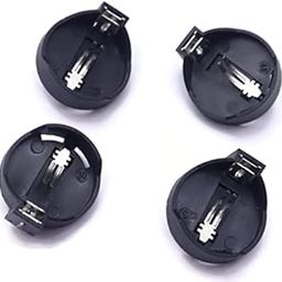 QBM Coin Cell Button Battery Holder Case Pack for Black Plastic, Pack of 5-21