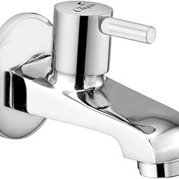 Cliquin Speed Bib Cock Tap | Wall Mounted Brass Faucet with Chrome Finish | Bathroom & Kitchen Use (Florentine)-image-92