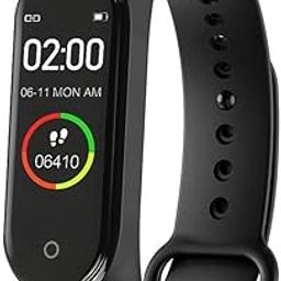Drumstone (𝗦𝗽𝗲𝗰𝗶𝗮𝗹 𝟭𝟬 𝗬𝗲𝗮𝗿𝘀 𝗪𝗮𝗿𝗿𝗮𝗻𝘁𝘆) M4 Smart Fitness Band with Heart Rate, Blood Pressure Monitor, Steps Tracker, Waterproof Design & Long Battery Life-23