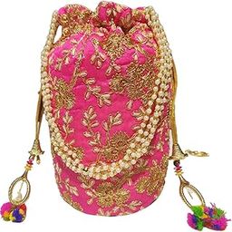 Beautiful Ethnic Potli Bag with Beadwork for Women, Girls, Weddings, Return Gift, Parties-image-54