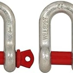 Qadar D Shackle Allow Steel Screw Pin Type, High Security & Durability, Multiple Tonnage Capacities, Easy to Use, Ideal for Lifting, Towing & Pulling (2 Ton, 2)-image-24