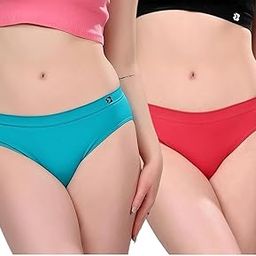 Seamless Mid Brief Panty for Women, Soft and Comfertable Fabric Innerwear, Best, Style No-B602P (Pack of-2)-image-39