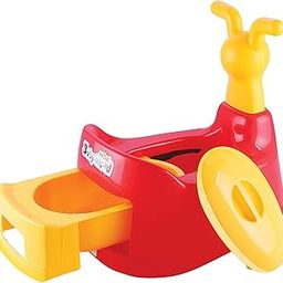 Nabhya Toilet Trainer Baby Potty Seat Cartoon Face with Removable Tray & Closing Lid (Red)-image-97