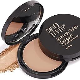 SWISS BEAUTY Airbrush Finish Compact For All Skin Types With Spf 10 | 16 Hours Of Oil-Control |Matte Finish | Shade- 06 Hazel, 9g-image-6