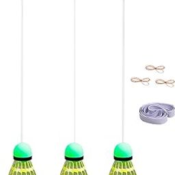 Enakshi (LABEL) Creations 1 Set Self Study Badminton Trainer for Kids Adult Indoor Sports Glow BadmintonSporting Goods|Tennis & Racquet Sports|Badminton-24