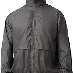 Air 1.0 Men's Standard Length Solid Oversized Fit Full Sleeve Collar Nylon Windcheater Jacket-picture-34
