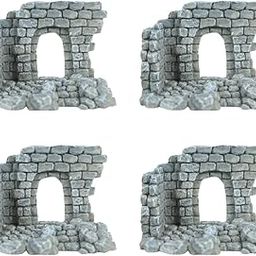 Wonderland Set of 4 Miniature Toys Resin gate (Miniature Garden Accessories for Tray Garden)-image-42