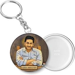 Jagan Anna I Jagan Mohan Reddy I YSR Congress I Key Chain (Plastic, Multicolor, 44MM)-44